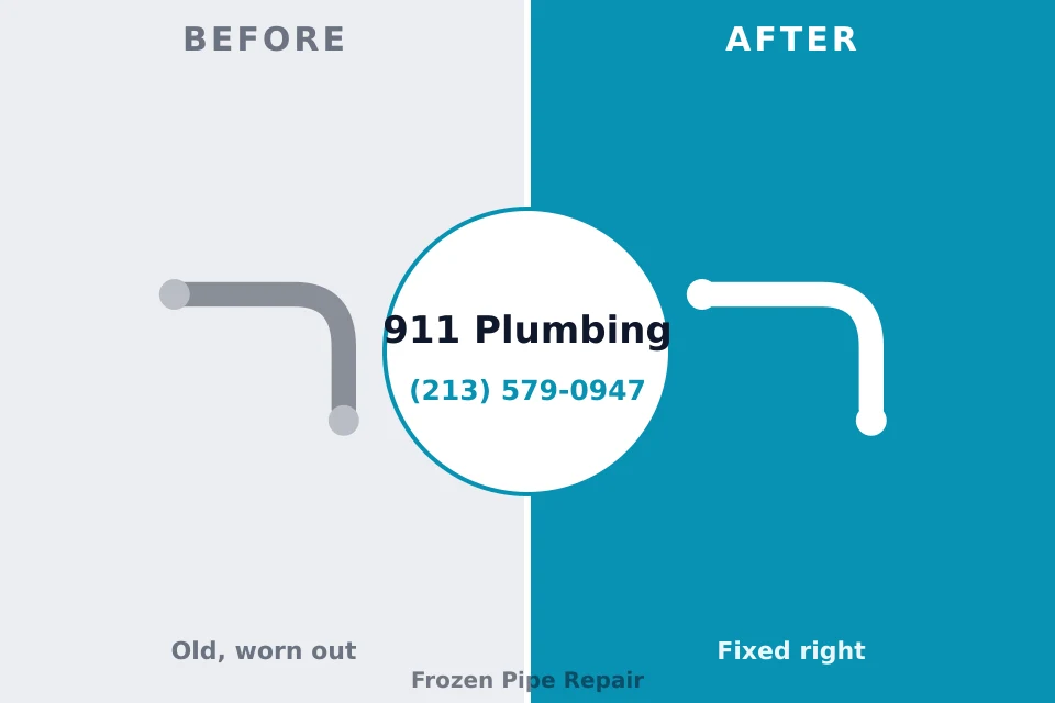 Before and after: plumbing company Assumption, IL